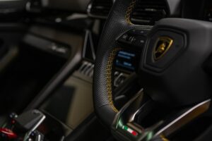 Lamborghini Urus Yellow on Red