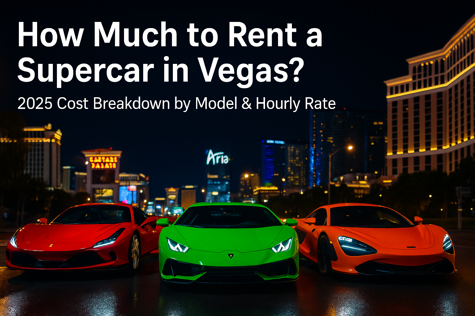 Supercar Rental Prices in Las Vegas: 2025 Cost Breakdown by Model & Duration