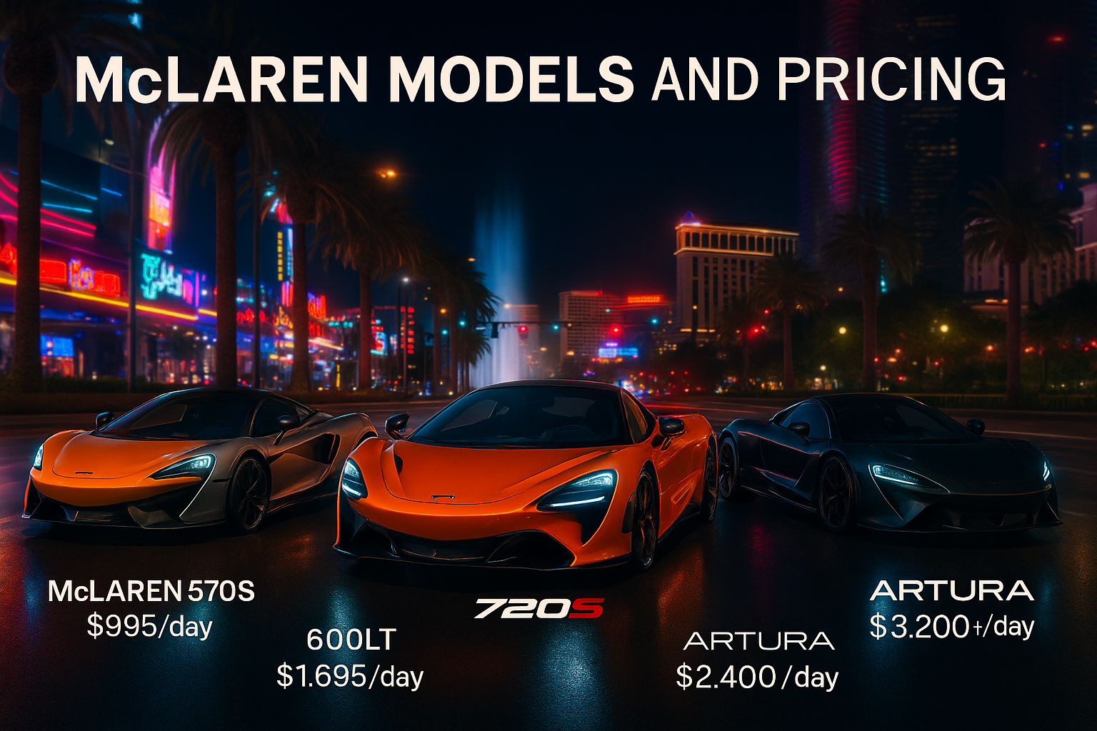How Much Does It Cost to Rent a McLaren in Las Vegas?